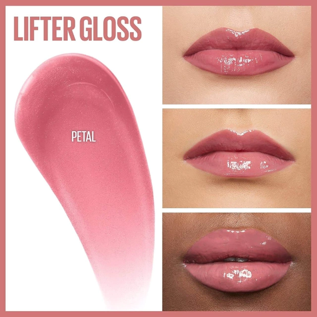 Brillo Labial Hidratante Maybelline Lifter Gloss - petal como queda